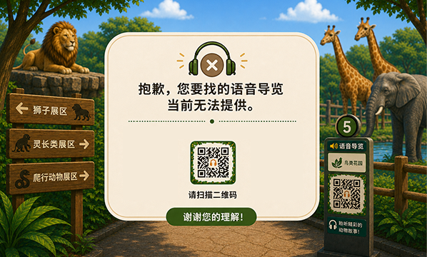 Please Scan QR Code <br>Audio Guide Near You