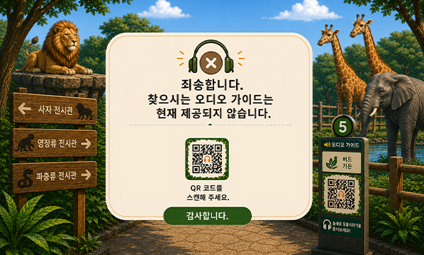 Please Scan QR Code <br>Audio Guide Near You