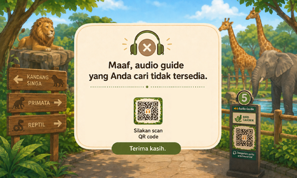 Please Scan QR Code <br>Audio Guide Near You