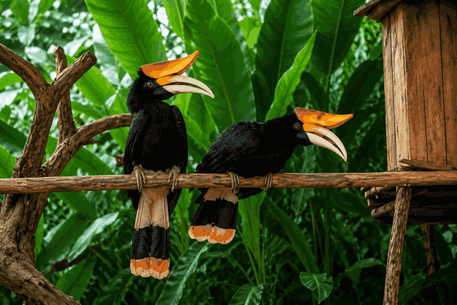 Rangkong badak <br>Rhinoceros hornbill <br> <i>Buceros rhinoceros</i>